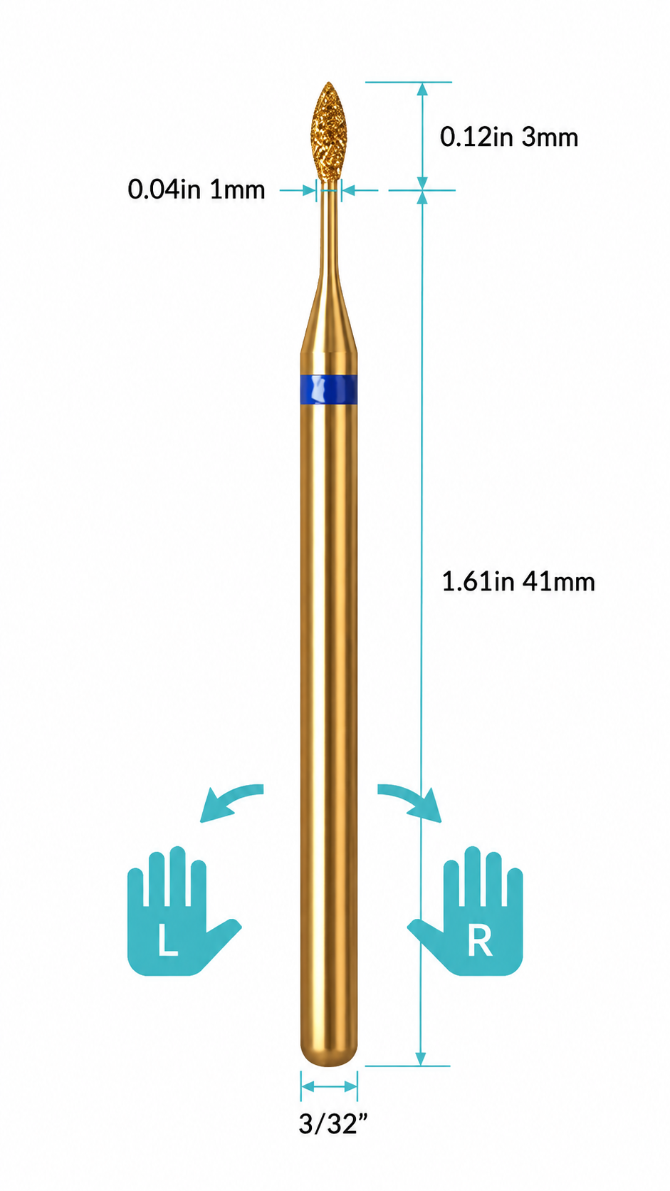 Mini Flame Diamond Bit