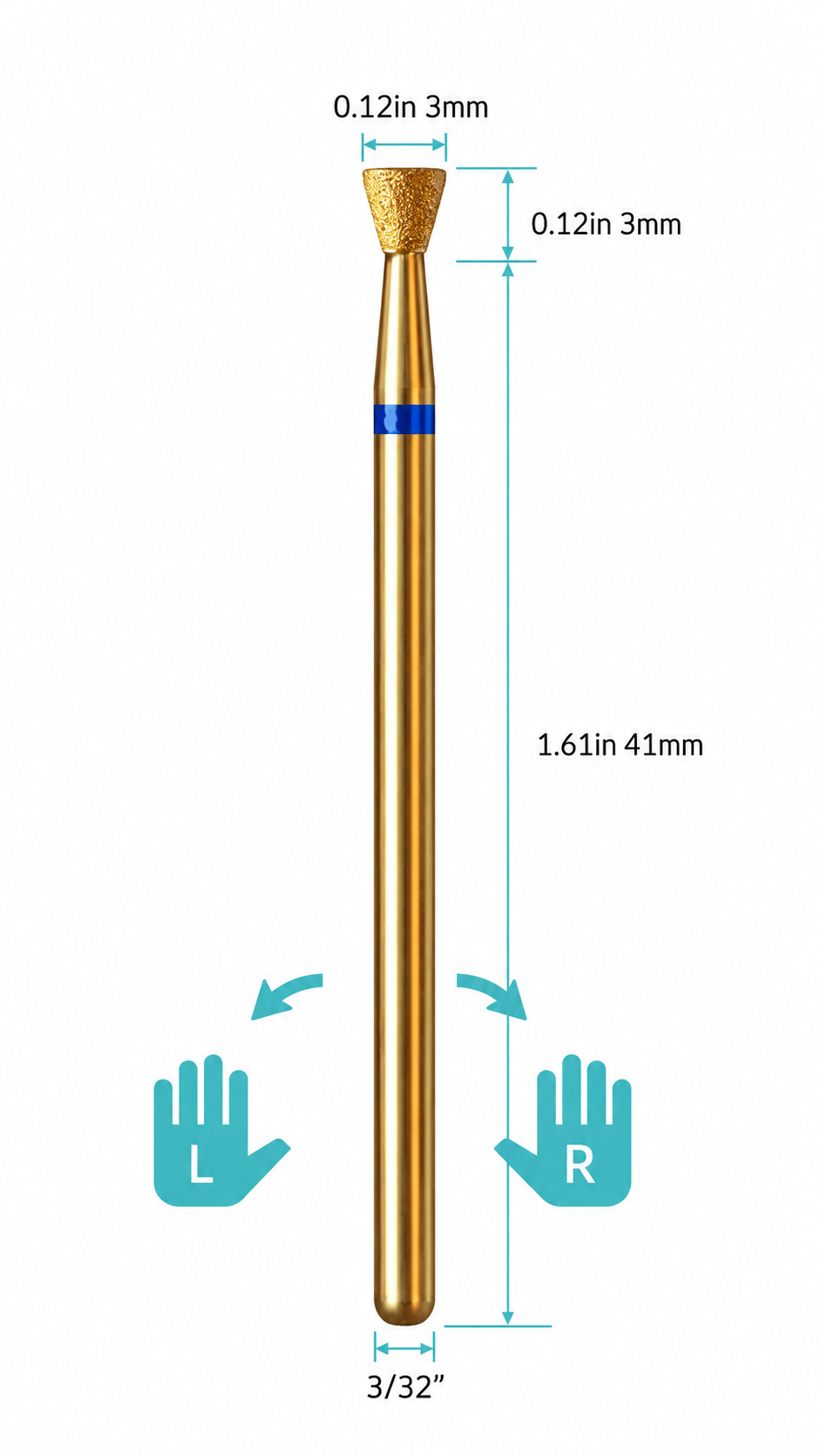 Inverted Cone Diamond Bit
